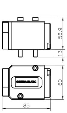 Dimensioni valvola pneumatica