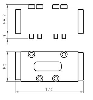 Valvola ISO3 pneumatica