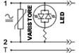 Circuito con led e varistore