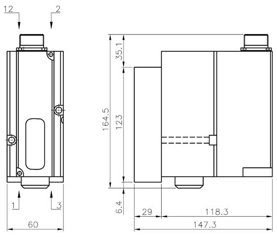 Dimensioni valvola su sottobase