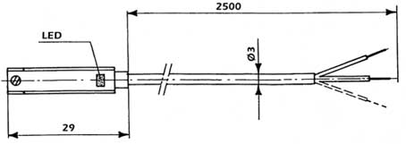 Dimensioni di ingombro sensori magnetici