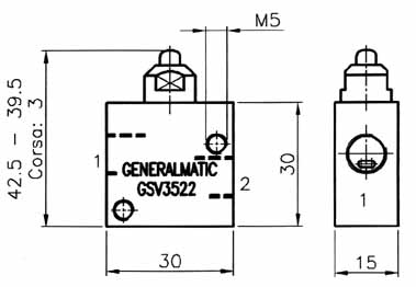 Dimensioni d'ingombro GSV3522