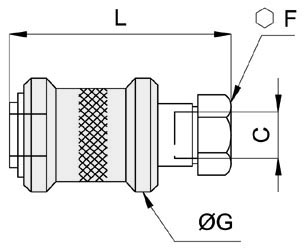 Dimensioni valvole SCH13896 a manicotto