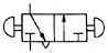Simbolo pneumatico valvola intercettazione